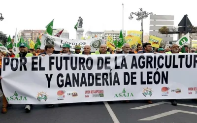 Agricultores españoles salen a protestar