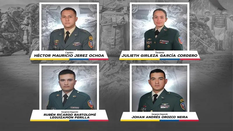 Las víctimas del accidente de helicóptero del Ejército