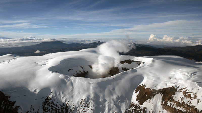 Probabilidad de erupción del volcán Nevado del Ruiz