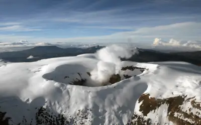 Municipios que podrían ser evacuados ante una probable erupción del Nevado del Ruiz