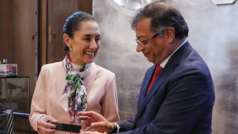 Petro celebró el triunfo histórico de Claudia Sheinbaum, primera presidenta de México