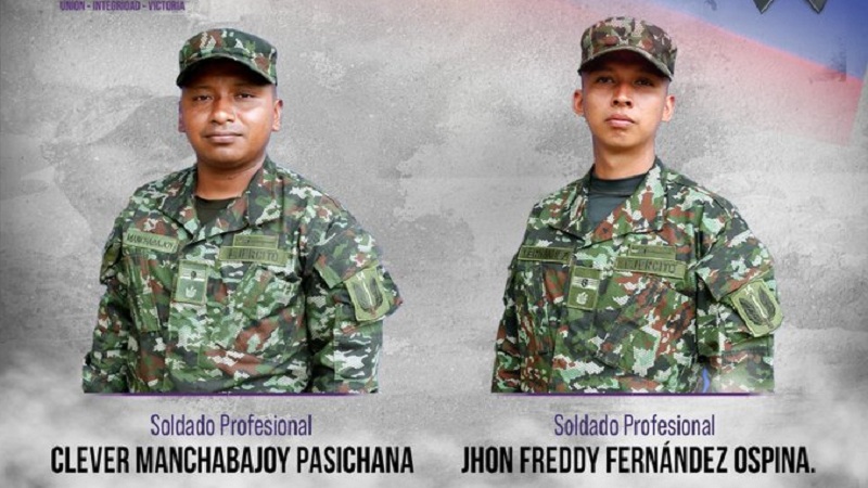 Murieron dos militares en ataque de las disidencias en Nariño