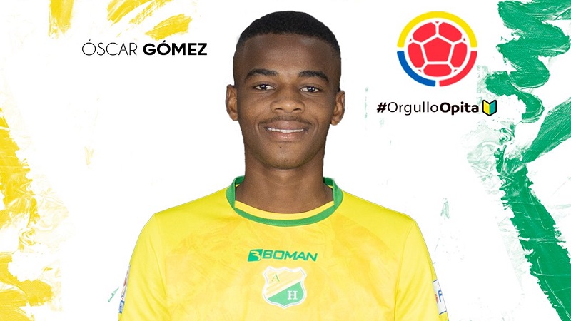 Oscar Gómez, del Atlético Huila, convocado a la Selección Colombia Sub-17 para el Sudamericano