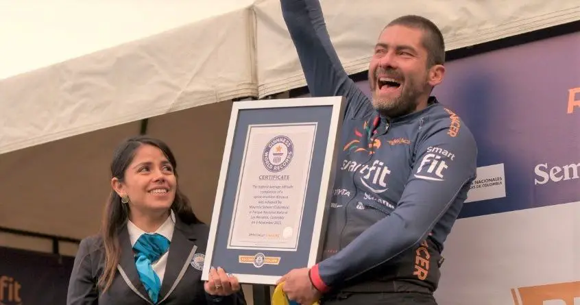 El ‘Ultraman’ Colombiano, logró un récord Guinness