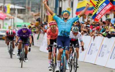 Harold Tejada, líder del Tour Colombia tras imponerse en la segunda etapa