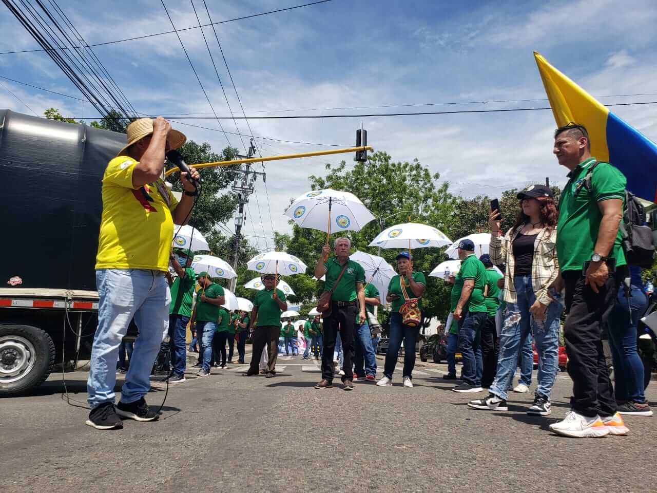 Marcha de conmemoración del Día del Trabajo transcurrió de forma pacífica en Neiva