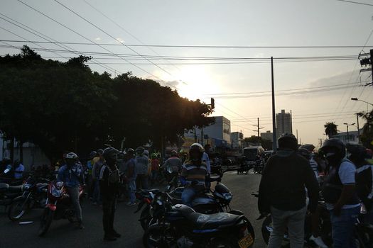 Se agudiza paro de mototaxistas en Cartagena