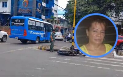 Accidente de tránsito cobró la vida de una mujer en el centro de Neiva