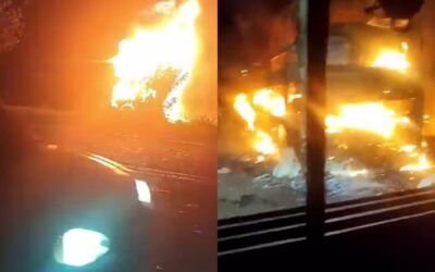Se incendió bus de Coomotor que cubría la ruta Pitalito – Bogotá