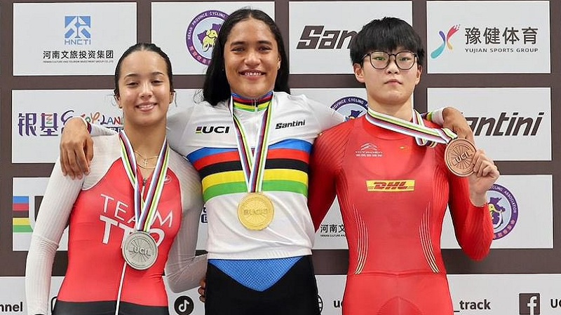 Stefany Cuadrado, triple oro para Colombia en Campeonato Mundial Juvenil de Pista