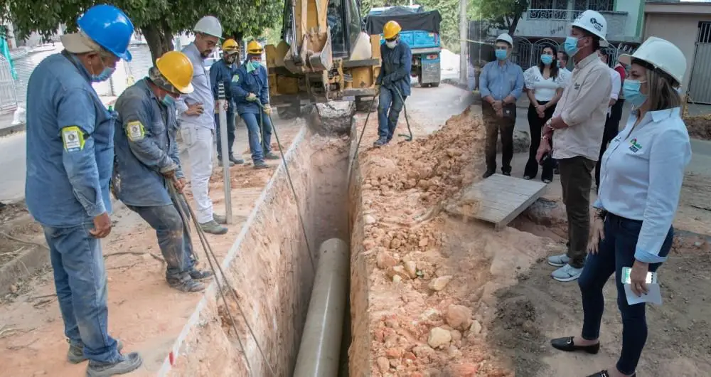 Obras de optimización de acueducto y alcantarillado han generado 1.300 empleos en Neiva