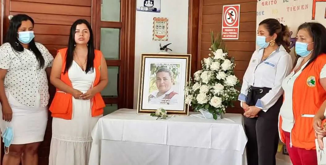 Homenaje a la lideresa asesinada Derly Pastrana