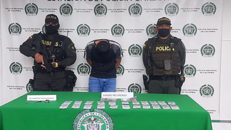 Un hombre fue detenido luego de hurtar 15 millones de pesos