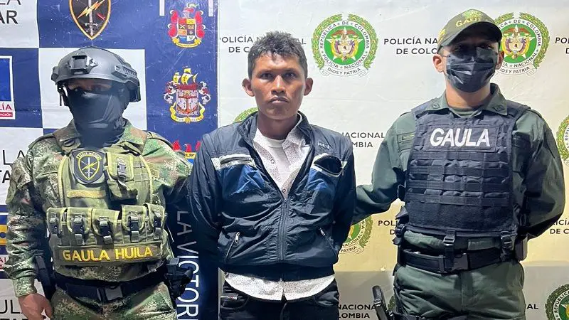 ‘El Indio’ fue capturado en La Plata, Huila, por extorsión