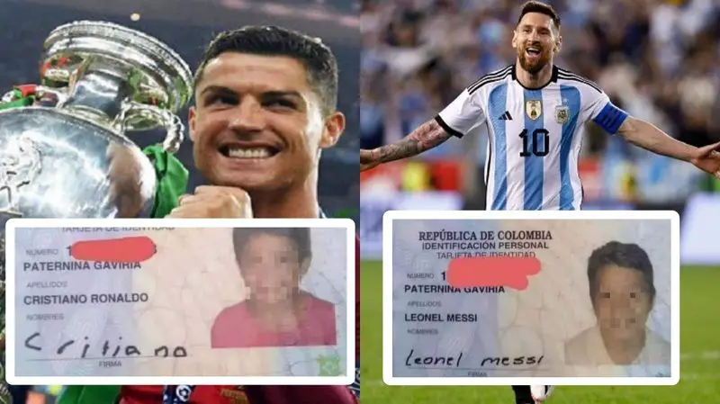 Los hermanos colombianos llamados Leonel Messi y Cristiano Ronaldo