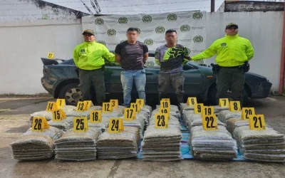 Llevaban 80 millones de pesos de marihuana en un carro en Yaguará