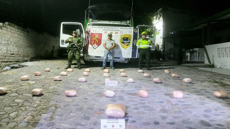 En carga de plátanos transportaban pasta base de coca