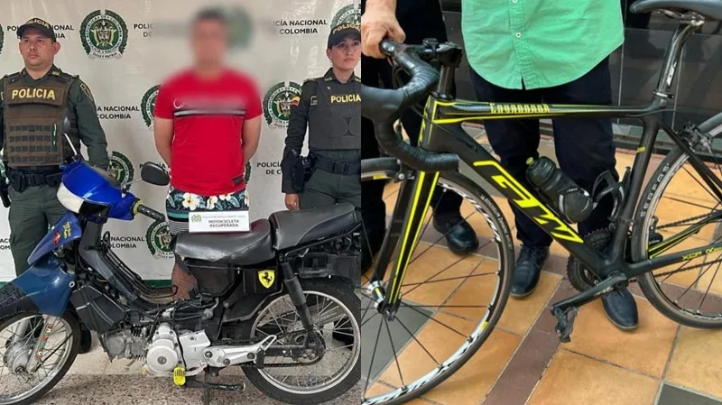 Recuperan una moto y una bicicleta robadas en Neiva