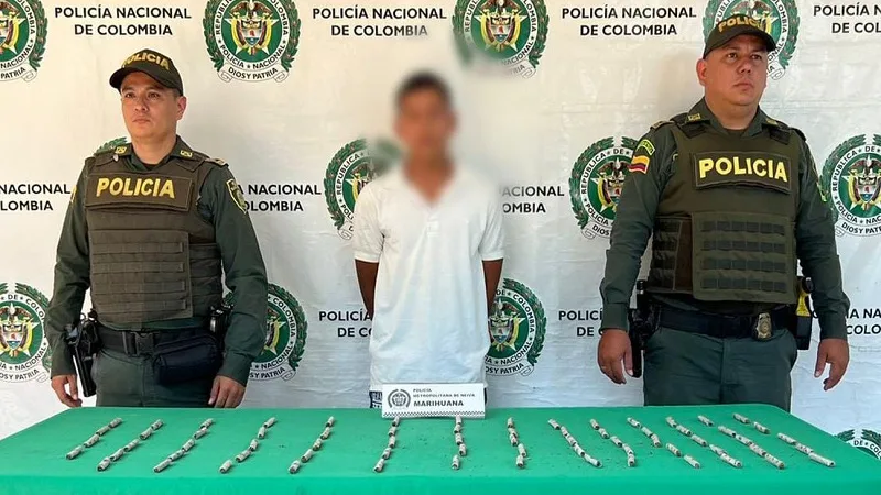 ‘Yefer’ fue detenido con marihuana en la capital huilense