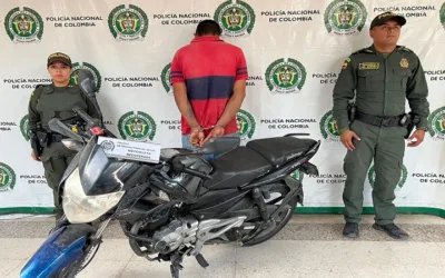 En Neiva fue detenido un hombre que se movilizaba en una moto robada