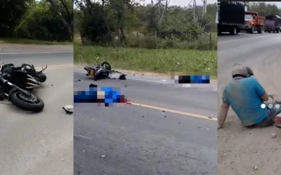 Dos muertos y un herido deja accidente entre motos en la vía Neiva- El Juncal