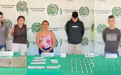 Detienen a cinco presuntos comercializadores de estupefacientes en Neiva