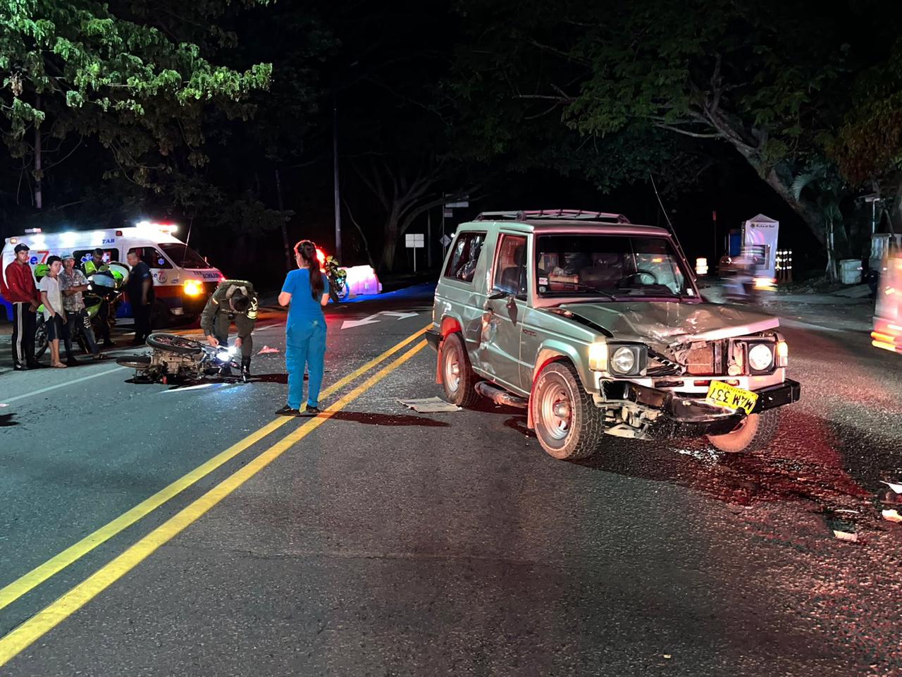 Cuatro heridos en accidente en la vía Neiva – Rivera