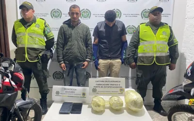Detenidos cargando base de coca