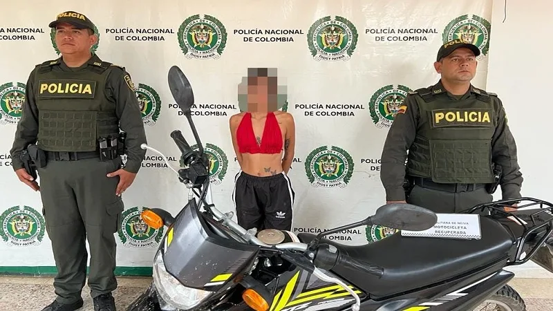 Mujer detenida en el sur de Neiva con una moto robada, quedó en libertad