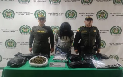 Mujer fue detenida con 10 libras de marihuana en Neiva