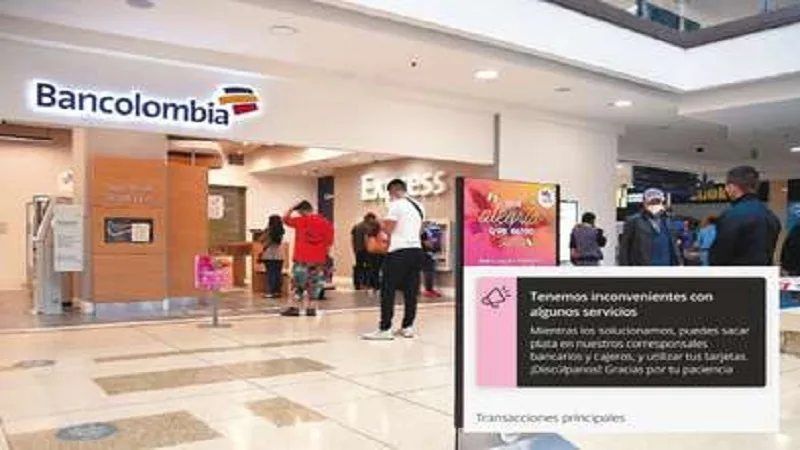 Fallas en la app de Bancolombia reportan hoy los usuarios