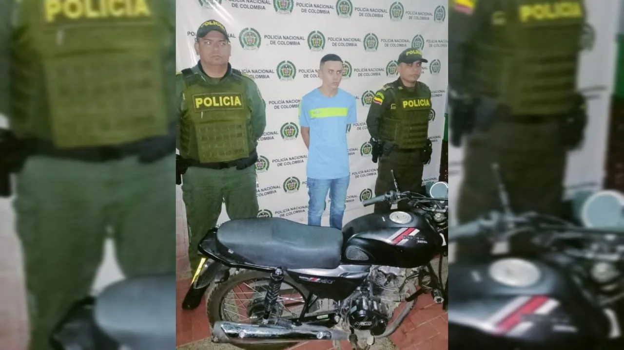 Tras persecución logran recuperar una moto robada en Neiva