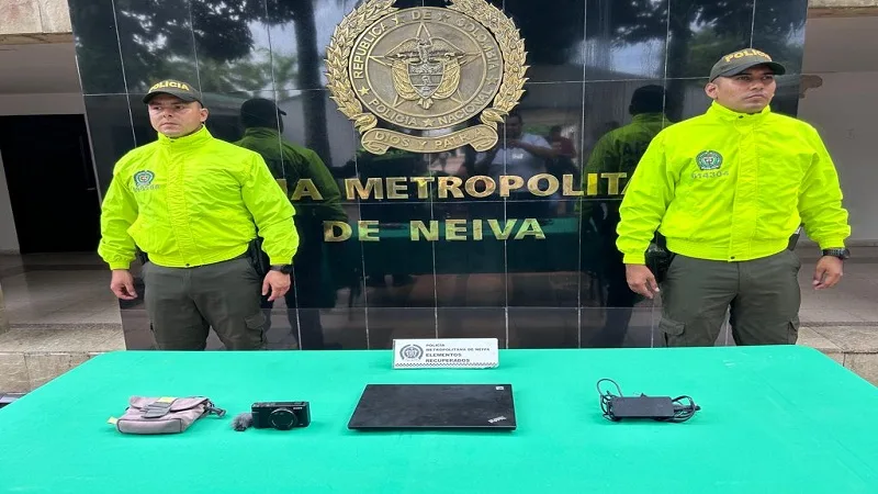 Recuperan varios elementos robados en Neiva