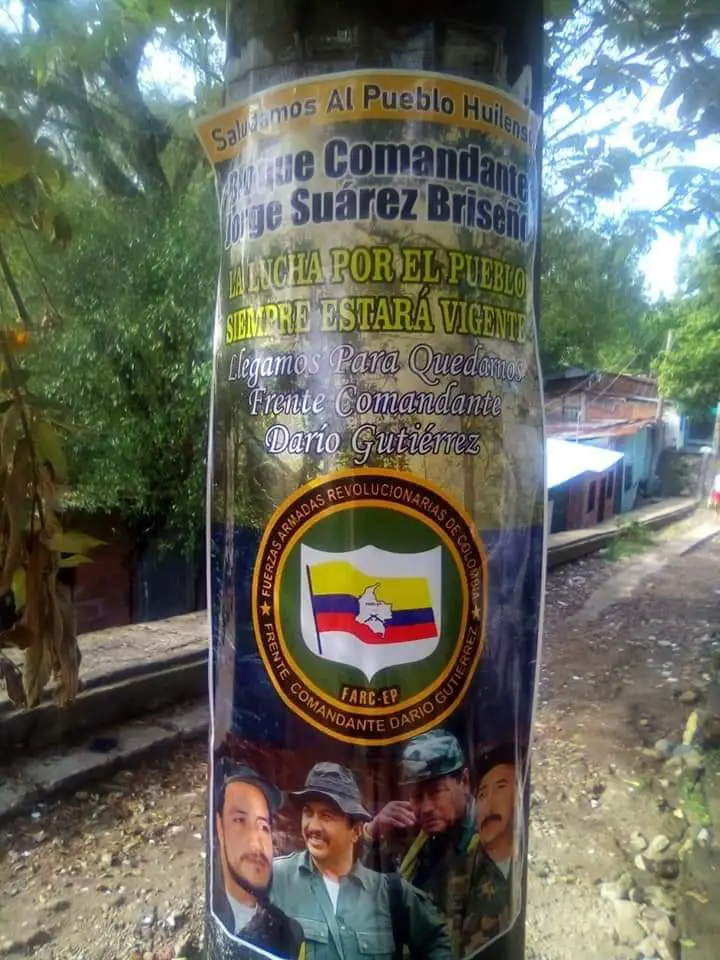 Policía de Neiva se pronuncia ante afiches alusivos a disidencias | Noticias de Buenaventura, Colombia y el Mundo