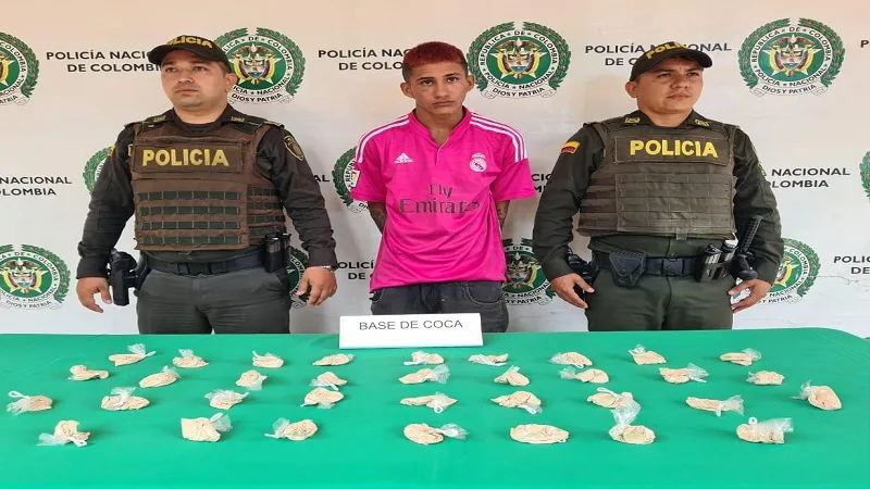 Captura de «Juancho» con 350 gramos de base de coca en Neiva