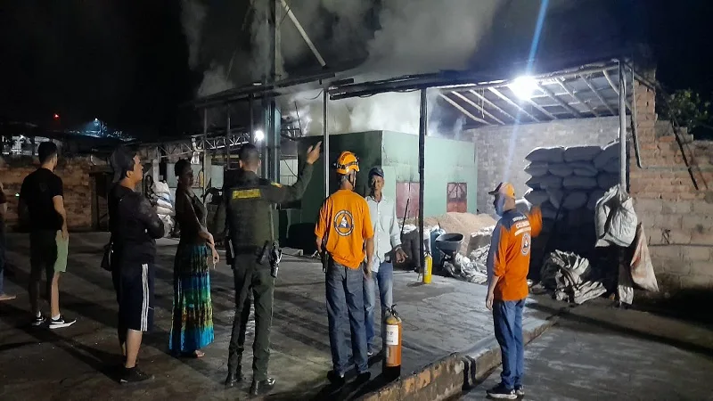 Grave incendio en silo de café en El Pital