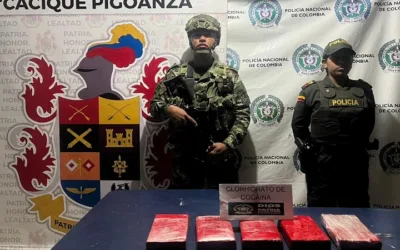 Ejército incautó cinco kilos de clorhidrato de cocaína en el occidente del Huila