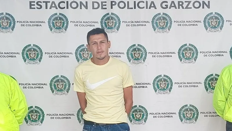 Alias ‘Tomate’ capturado en Garzón por hurto calificado