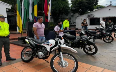 Policía en Neiva recupera cuatro motos robadas