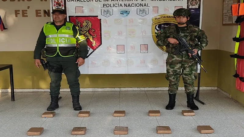 Incautan 15 kilos de marihuana transportados como encomienda en el Huila