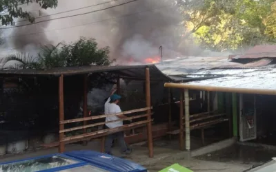 Incendio en asentamiento Andesitos consumió 5 viviendas   