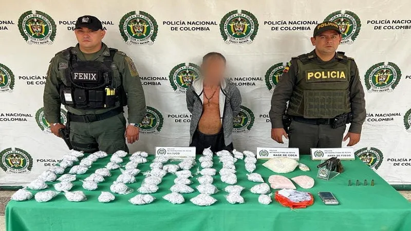 Policía captura a hombre e incauta gran cantidad de alucinógenos en la Comuna 6 de Neiva