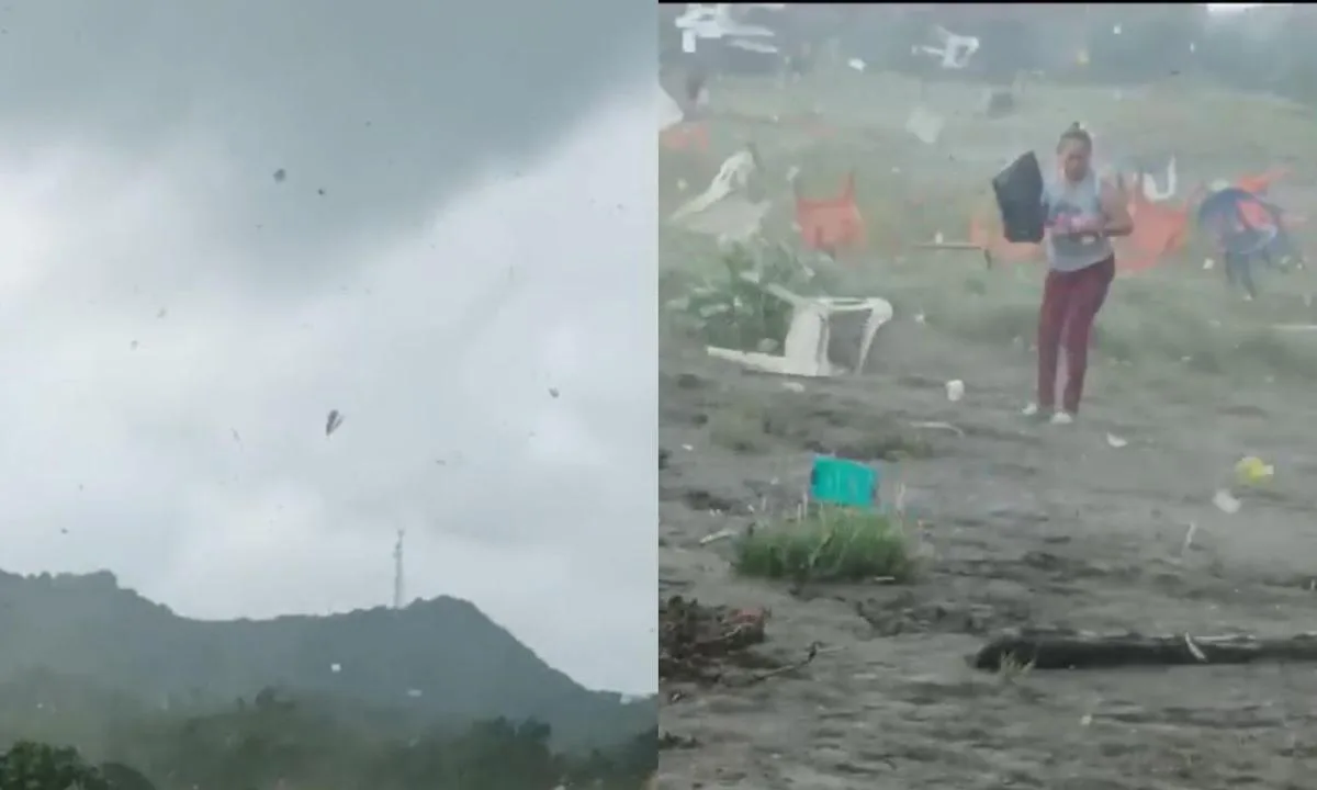 Fuerte tornado deja varias personas heridas en el Atlántico