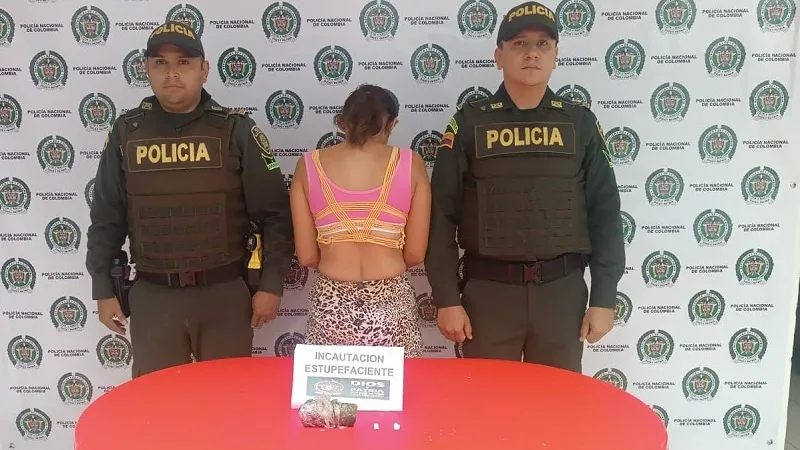 Mujer capturada intentando ingresar estupefacientes a la cárcel de La Plata, Huila