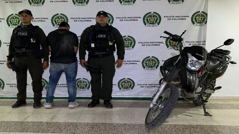 Capturan a presunto ladrón de motocicleta en Neiva