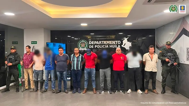 Detuvieron a presuntos integrantes de la ‘Jorge Briceño’ en el Huila