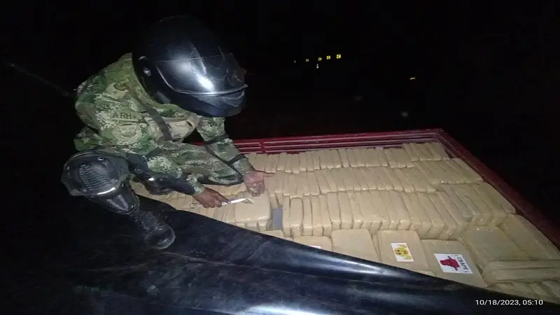 Incautado cargamento de marihuana en el occidente del Huila