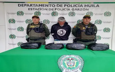 Transportaba 10 kilos de marihuana en la modalidad hormigueo en la vía Garzón – Agrado