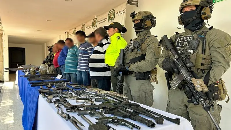 Desarticulan presunta red de tráfico de armas en Neiva