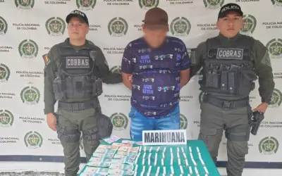 Fue capturado ‘El Ebanista’, con marihuana en Campoalegre